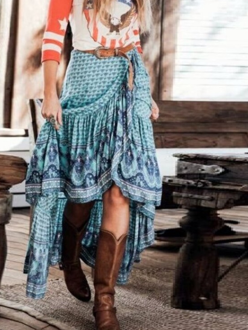 ISO Spell Sunset Road Skirt in XXS XS or S